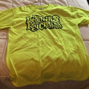 Bright yellow T-shirt